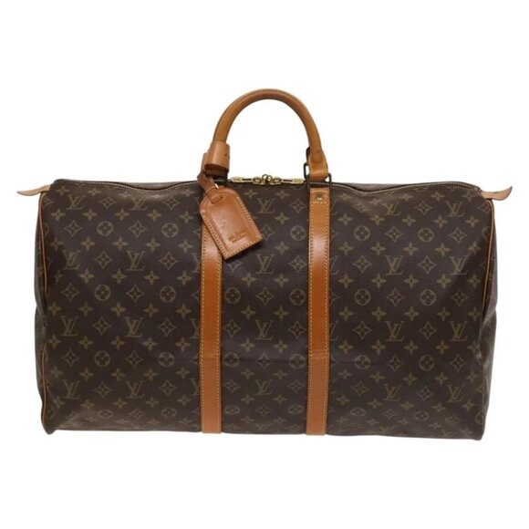 LOUIS VUITTON Monogram Keepall 55 Boston Bag M41424 LV Auth 131290 - Picture 2 of 16
